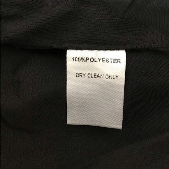 LUXY USA Black Tweed Collarless Fringe Trim Blazer New Size Medium - Picture 9 of 10